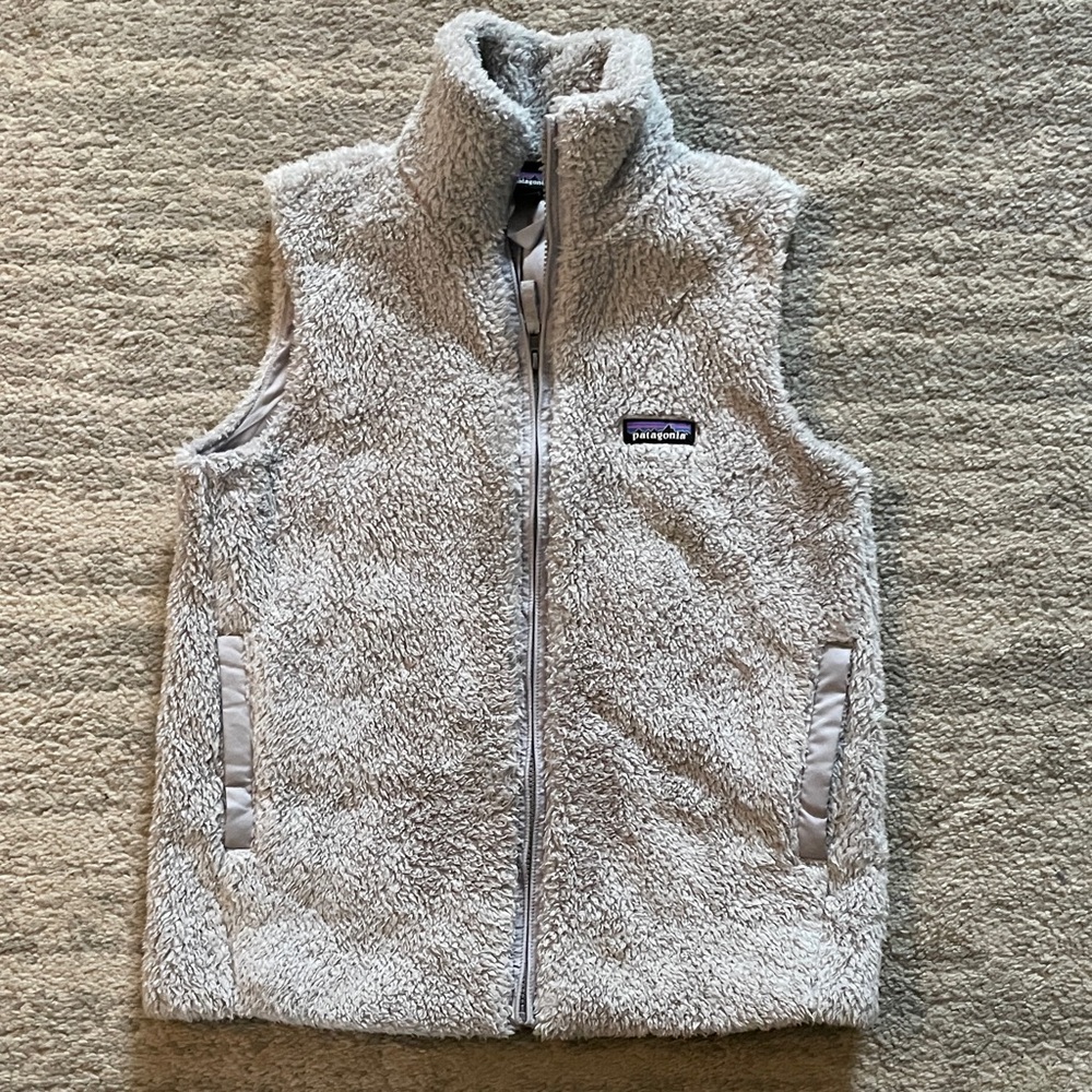 Patagonia Los Gatos grey fleece lined vest XS